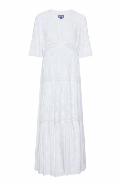 Vilebrequin Disco Butterflies Rayon Dress In White