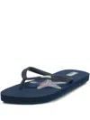 Vilebrequin Disco Stars Flip Flops In 蓝色