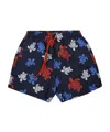 Vilebrequin Moorea Printed Swim Trunks In Black