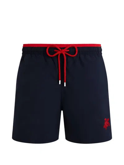 Vilebrequin Drawstring Elasticated-waistband Swim Shorts In Blue