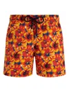 Vilebrequin Drawstring Floral-print Swim Shorts In Multi