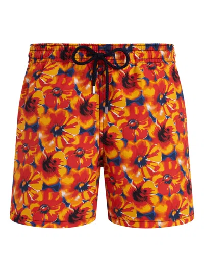 VILEBREQUIN DRAWSTRING FLORAL-PRINT SWIM SHORTS