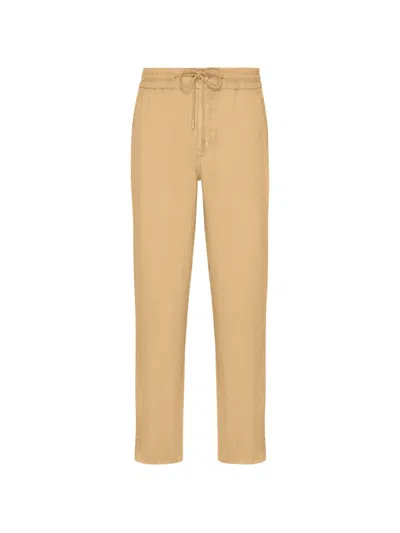 Vilebrequin Drawstring Linen Trousers In Brown