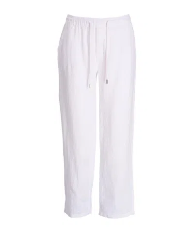 Vilebrequin Drawstring Straight-leg Trousers In White