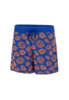 Vilebrequin Mens Marrakech Moorea Graphic-print Swim Shorts Xxl In Blue
