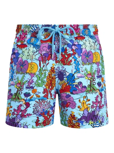 Vilebrequin Drawstring Swim Shorts In Blue