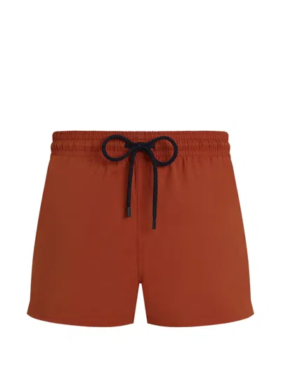 Vilebrequin Drawstring Swim Shorts In Brown