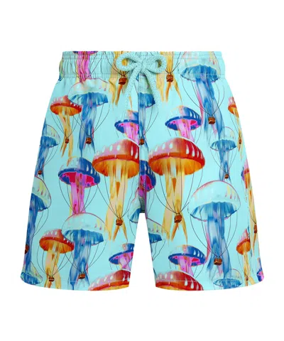 Vilebrequin Drawstring Swim Trunks In Blue