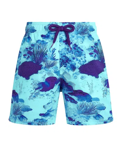 Vilebrequin Drawstring Swim Trunks In Blue
