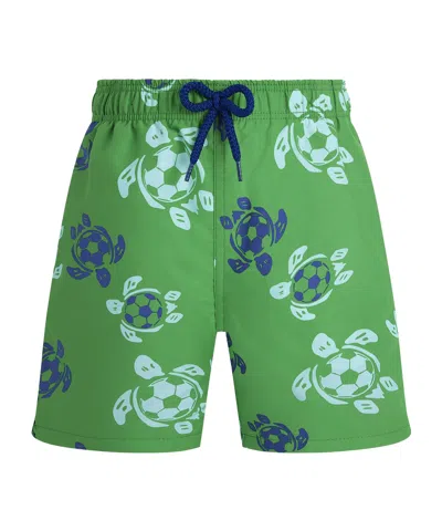 Vilebrequin Drawstring Swim Trunks In Green