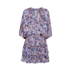 Vilebrequin Viscose And Silk Dress Disco Butterflly In Pink