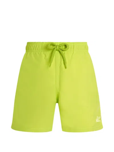 Vilebrequin Kids' Elastic-waist Swim Shorts In Green