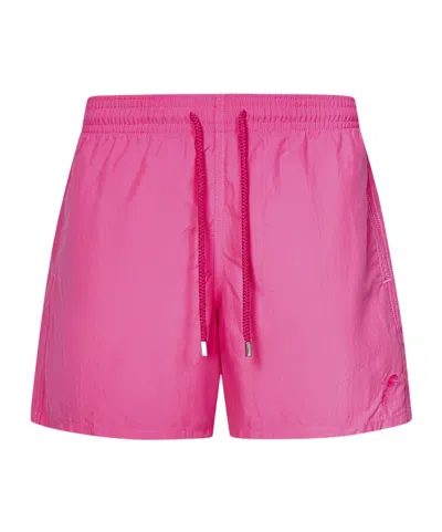 Vilebrequin Water-reactive Moorea Swim Shorts In Pink