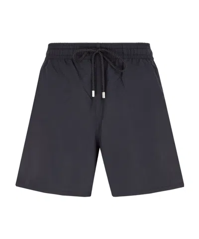 Vilebrequin Elastic Waist Swim Trunks In Black