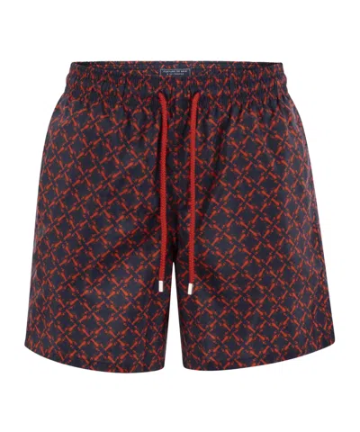 VILEBREQUIN ELASTIC WAIST SWIMMING TRUNKS