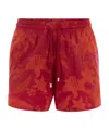 Vilebrequin Elastic Waist Swimming Trunks In Red