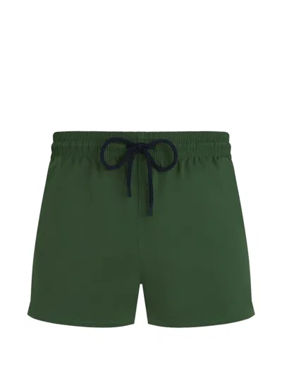 Vilebrequin Elasticated-waist Swim Trunks In Green