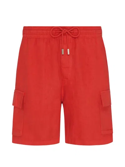 Vilebrequin Elastic-waistband Shorts In Red