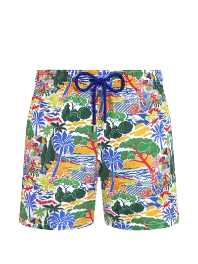 Vilebrequin Elastic-waistband Swim Shorts In Multi
