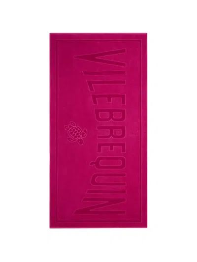 Vilebrequin Embossed-logo Towel In Pink