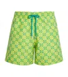 Vilebrequin Embroidered Homard Pixel Swim Shorts In Green