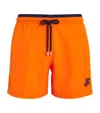 Vilebrequin Embroidered Moka Swim Shorts In Orange
