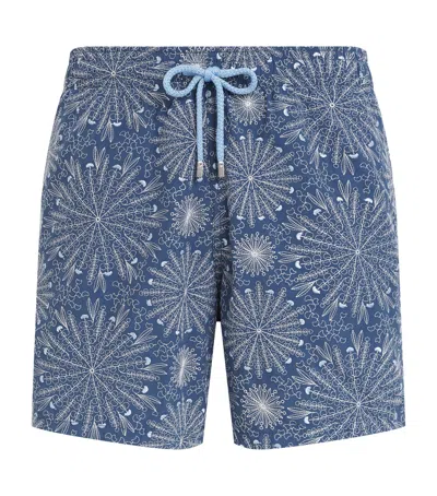 Vilebrequin Embroidered Mosaic Urchin Swim Shorts In Multi