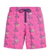 Vilebrequin Embroidered Seaweed Swim Shorts In Pink