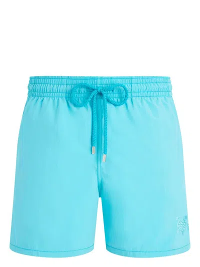 Vilebrequin Embroidered Swimshorts In Blau