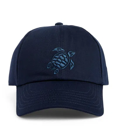 Vilebrequin Embroidered Turtle Baseball Cap In Navy