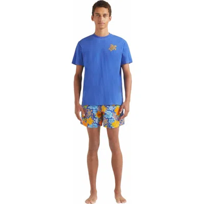 VILEBREQUIN EMBROIDERED TURTLE COTTON T-SHIRT