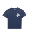 Vilebrequin Embroidered Turtle Short Sleeve Tee - Little Kid, Big Kid In Navy