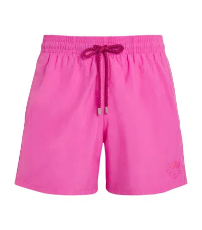 Vilebrequin Water-reactive Moorea Swim Shorts In Pink