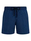 Vilebrequin Fish Net Swim Shorts In Blue