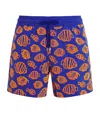 Vilebrequin Mens Marrakech Moorea Graphic-print Swim Shorts Xxl In Blue