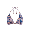 Vilebrequin Halter Bikini Top Disco Butterflly In Pink