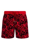 Vilebrequin Floral-motif Swim Shorts In Red