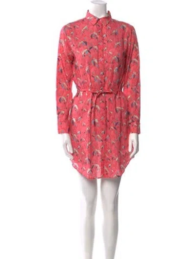 Pre-owned Vilebrequin Floral Print Mini Dress In Pink