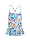 Vilebrequin Floral-print Skirt Swimsuit In White