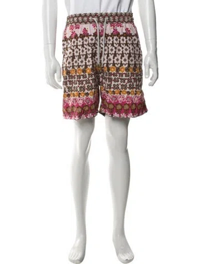 Pre-owned Vilebrequin Floral Print Swim Trunks In Multi