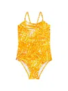 Vilebrequin Gazette Printed Swimsuit In Orange