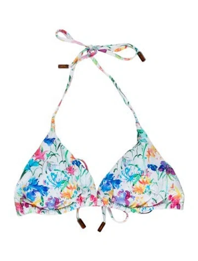 Pre-owned Vilebrequin Floral Print Top W/ Tags In White