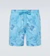 Vilebrequin Medusa Flower Swim Shorts In Blue
