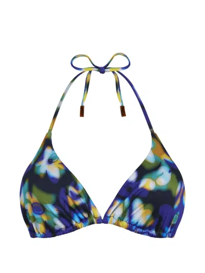 Vilebrequin Floral-print Triangle Bikini Top In Multi