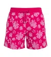 Vilebrequin Flower Devoré Moorea Swim Shorts In Pink