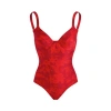 Vilebrequin Flower Power Underwire One-piece Swimsuit In Lipstick