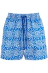 Vilebrequin Mahina Printed 5.5 Swim Shorts In Blue