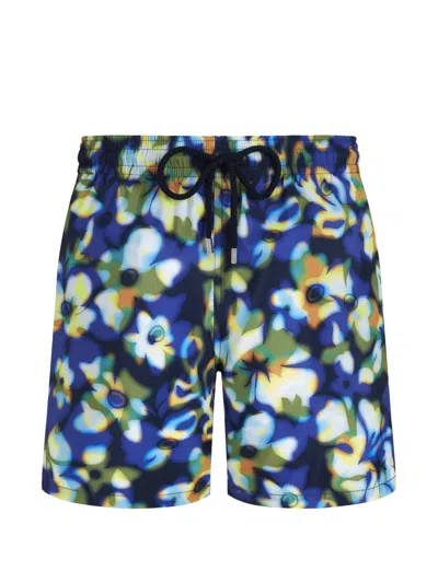 Vilebrequin Frangipanier Trouble Swim Shorts In Blue