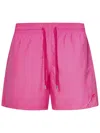 Vilebrequin Fuchsia Recycled Fabric Swimsuit With Jellyfish Embroidery In Pink