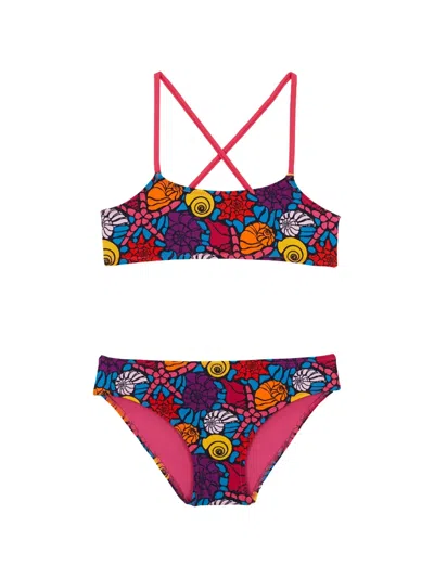 Vilebrequin Kids' Galac Graphic-print Bikini In Blue